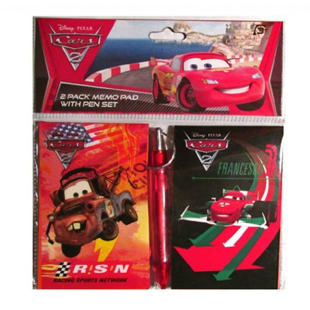 6 pcs DISNEY Pixar Cars Memo Pad NOTEPAD School Supply Gift Bag Filler